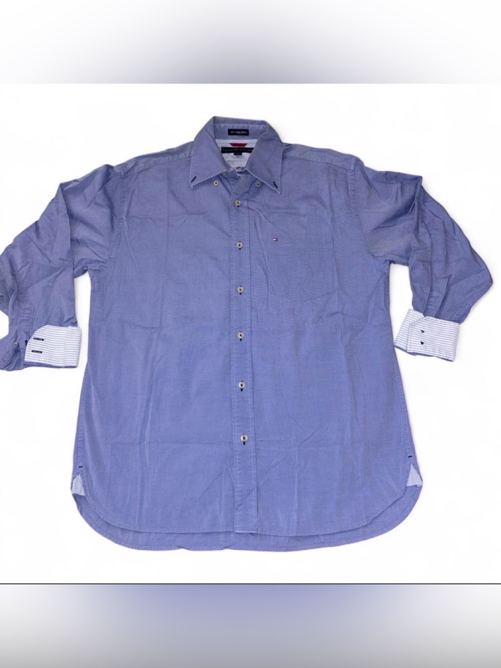 Tommy Hilfiger Men’s Light Blue Long-Sleeve Button-Down Shirt